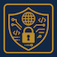 Website cybersecurity shield icon